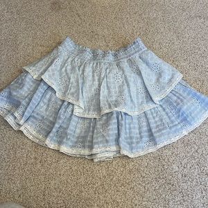 Lace blue skirt